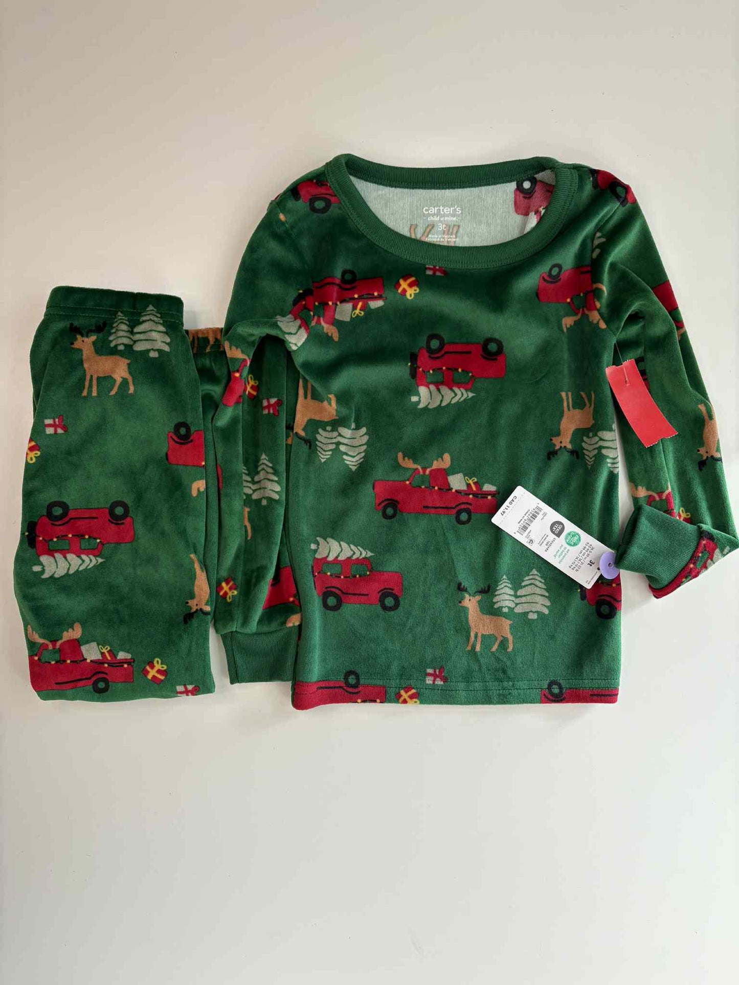 New Christmas Carters PJ size 3