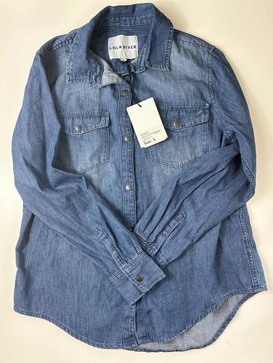 New Women's Denim Shirt Size Small