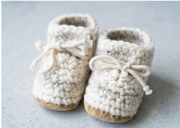Knitted boots Approx 5” 3 months